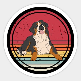 Bernese Mountain Dog Retro Vintage Sticker